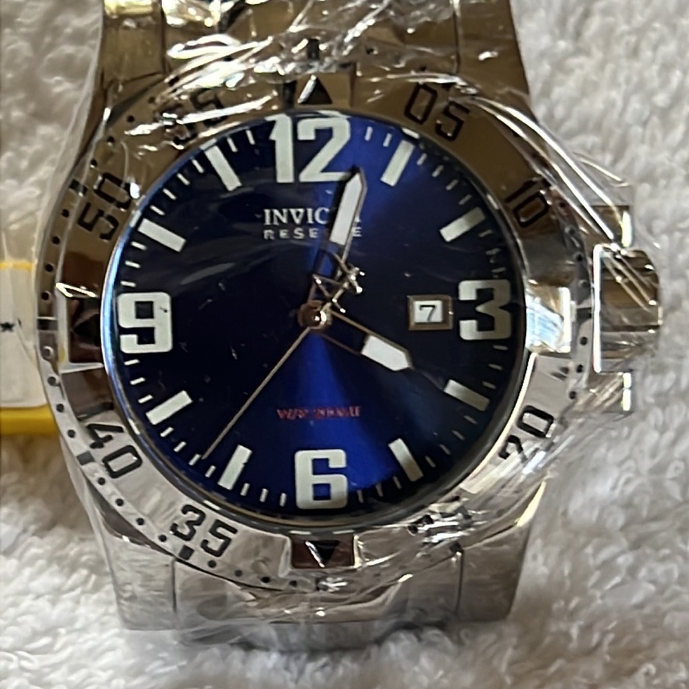 Invicta Reserve Men’s Excursion 54mm Ronda 515 Quart Silvertone Watch MSRP-$1695